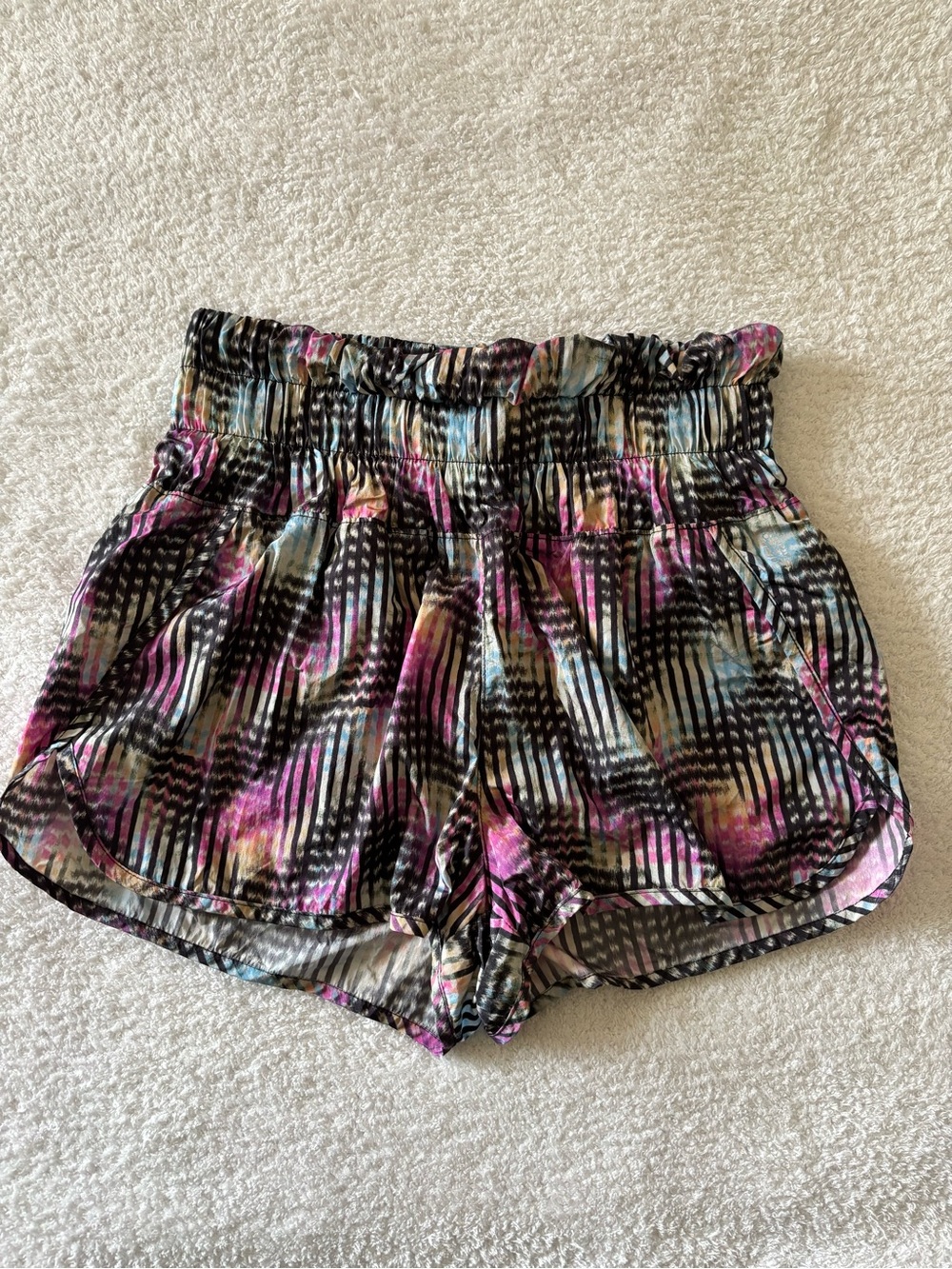 FP Movement by Free People Multicolor Black Pink Blue Athletic Shorts